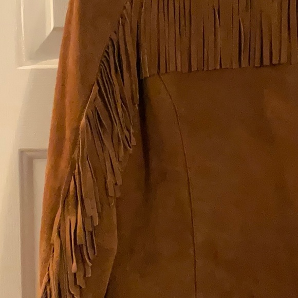 Brown Suede Fringe Jacket - Picture 5 of 7